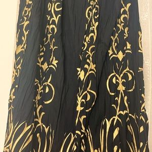 Beautiful long skirt with bottom details .